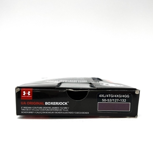 Under Armour UA Original BoxerJock 6” Boxer Brief x 3 Size 4XL Purple New NWT - Picture 4 of 7